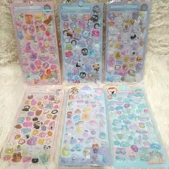 ボンボンドロップシール　ぷくぷくシール　立体　6枚セット　まとめ売り