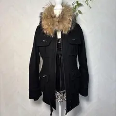 グランジy2kパンクロックギミックお兄系NANA ラクーンファーミリタリーコート