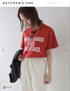 slobe IENA ロゴTシャツ レッド 半袖 カットソー 赤のサムネイル