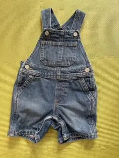 GAPデニムオーバーオールショートパンツ