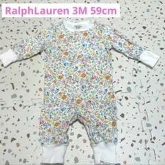 RalphLauren 花柄 ロンパース 長袖3M 59cm ラルフローレン