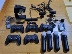 PS用コントローラー、モーションデバイスなどアクセサリーセット