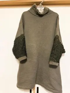 有松絞り♡タートルネック ボリュームチュニックワンピース