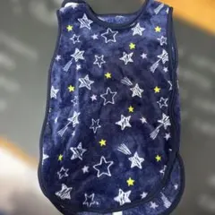 星柄 フリース スリーパー ネイビー
