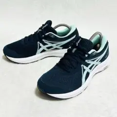 アシックス シューズ GEL-CONTEND 7 ネイビー/ミント 24.5 靴