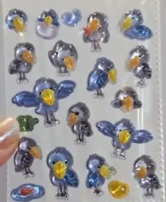 ハシビロコウ☆ボンボンドロップシール
