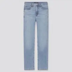 【美品】スリムストレートハイライズジーンズ 64BLUE 24インチ