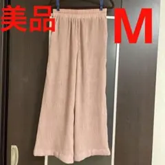 美品 裾フレア パンツ ガウチョ M