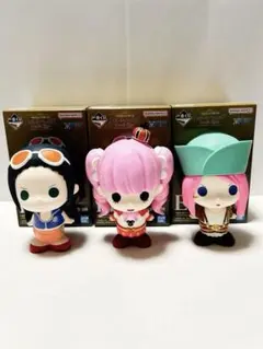 一番くじ　ワンピース　メモリーズオブヒロインズ　Ｅ賞 SOFVICちゅ　３個