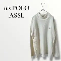 u.s POLO ASSN ユーエスポロアッスン　ホワイトタートルネックセーターのサムネイル