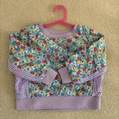 fafa カラフル花柄 トレーナー 120