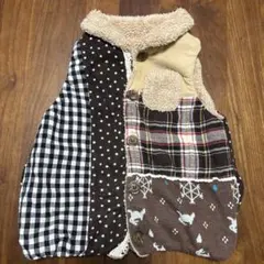 リバーシブルフリースベスト110サイズ　ANGEL LOVE