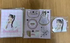 松本かれんアクリルスタンド　チェキファイル　セット