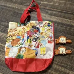 パンどろぼう トートバッグ クリップセット