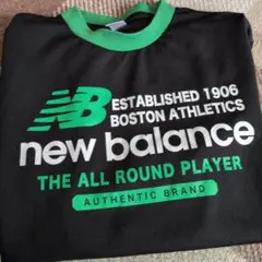 new balance 黒緑 Tシャツ 150長袖