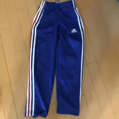 adidas/アディダス　青 ジャージ ストライプ　キッズ　140