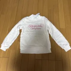 エンボス　ホワイトトレーナー