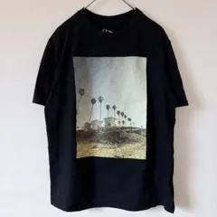 アートクラス Tシャツ クルーネック 半袖 プリント L 黒 綿 ブラック