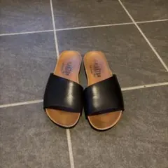 PLAKTON フラットサンダル ブラック SIZE39