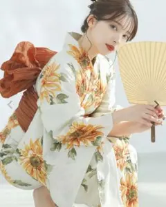Dita 浮世の清風しらべ 水色 花柄 浴衣・帯セット パールベルト - メルカリ