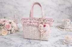 【1/31-3】リバティ　アシュテッド　トートバッグ　バッグチャーム