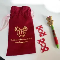 東京ディズニーリゾート ミッキーマウス 巾着袋　ボールペン