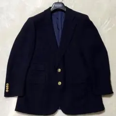 紺ブレ金ボタン