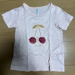 さくらんぼ柄Tシャツ120cmのサムネイル