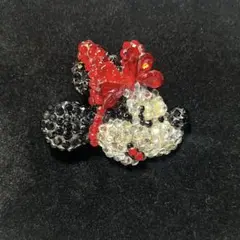 ミッキーマウス WENDY GELL ラインストーン ブローチ ディズニー