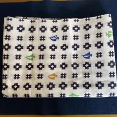 子供浴衣生地　反物はぎれ　ヨット柄　綿