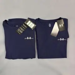 【新品タグ付き】Under Armour 半袖Tシャツ ネイビー Lサイズ　2点のサムネイル