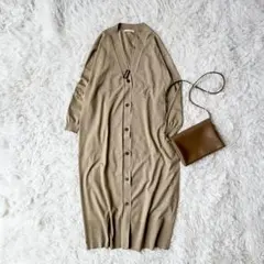 Plage カーディガン ロングカーディガン　キャメル