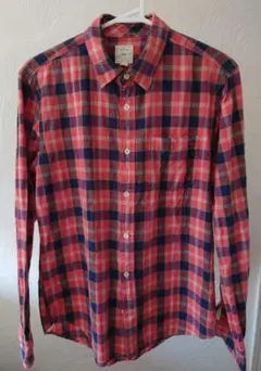 【美品】Gap リネンチェック柄シャツ Sサイズ