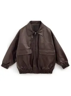 GRL grl グレイル 襟2wayオーバーサイズレザーブルゾン [ze863]