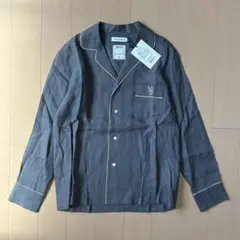 未使用タグ付き★マディソンブルー パジャマシャツ ライトリネン 長袖 グレー Sのサムネイル