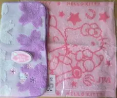 HELLO KITTY タオルハンカチ1枚 TURFYコラボ１枚おまけ１枚のサムネイル