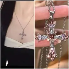 ネックレス　レディース　アクセサリー　クロス　十字架　ファッション雑貨　可愛い