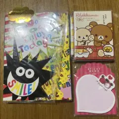 【新品、未開封】キャラクターメモ帳 3点セット ディズニー リラックマ