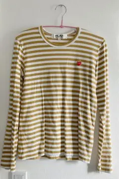 コムデギャルソン　play ロンT マスタード色