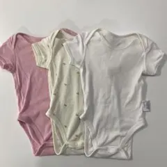 UNIQLOベビー ロンパース 肌着 半袖 3枚セット
