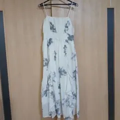 Dazy　フラワープリント キャミソールロングワンピース　M