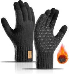 手袋 メンズ スマホ対応 防寒 手袋 裏起毛 ニット手袋 冬用 グローブ