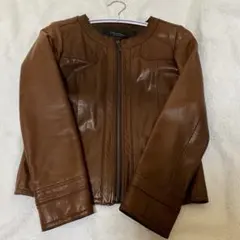 SPICK AND SPAN ブラウンレザー ジャケット