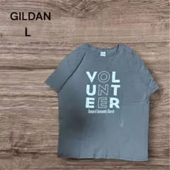 【GILDAN】古着 企業系 ボランティアプリント Tシャツ グレー Lのサムネイル