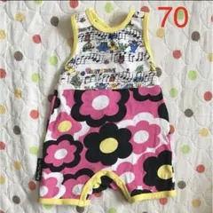 ★美品★party party 70cm ロンパースのサムネイル
