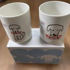 WAON 犬イラスト マグカップ 2個セット