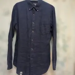 ORIHICA 紺色 長袖シャツ M