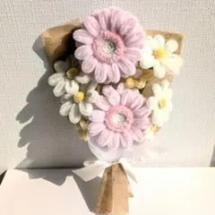 枯れない花　モールフラワー　ガーベラ　春ブーケ　ギフト　母の日　お祝い