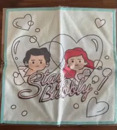 ディズニー　アリエル　スマホもメガネもふけるハンカチーフ