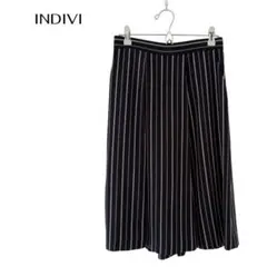 UNITITLEDアンタイトル　ストライプワイドハーフパンツ　極美品